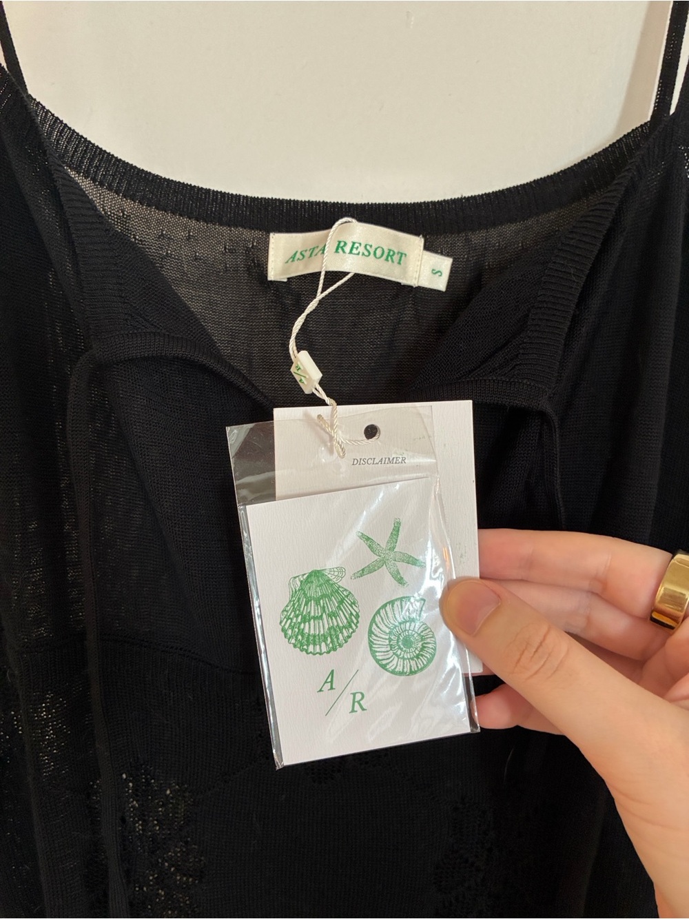 Asta Resort Black Mesh Maxi Slip Dress